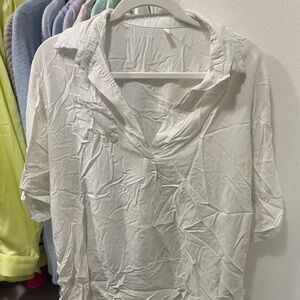 White Amazon Swimsuit Coverup Sz L